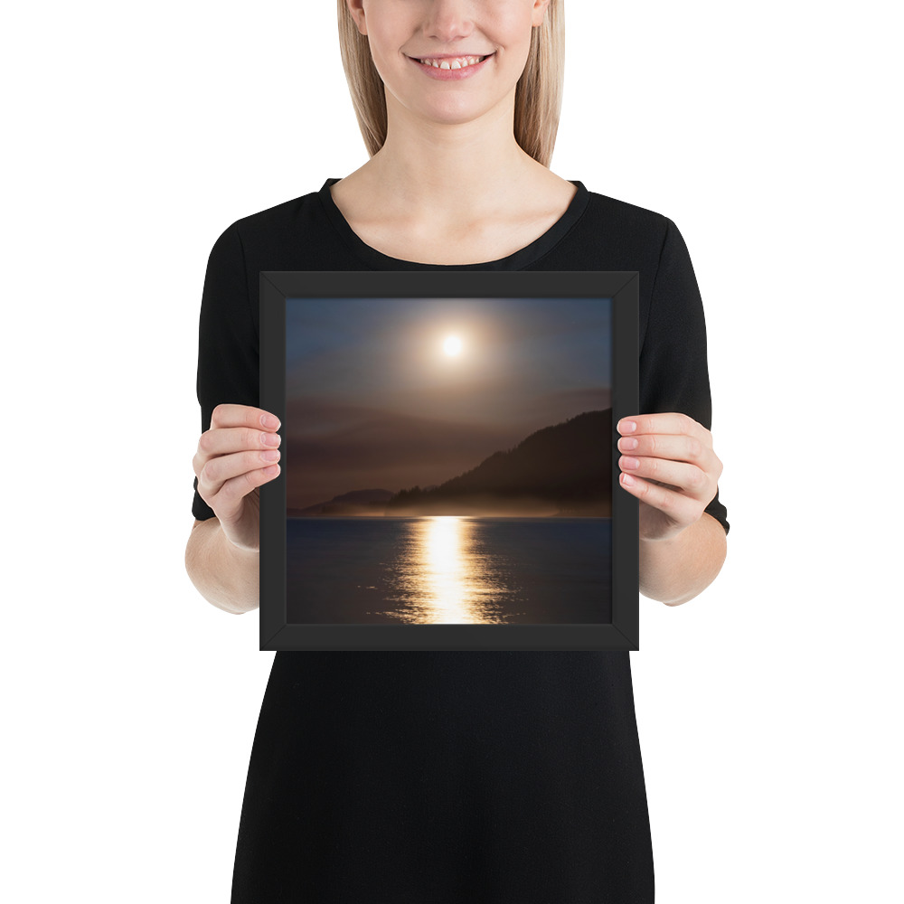 Moonlit Forest Fire - Lake Cowichan, BC - Image 3