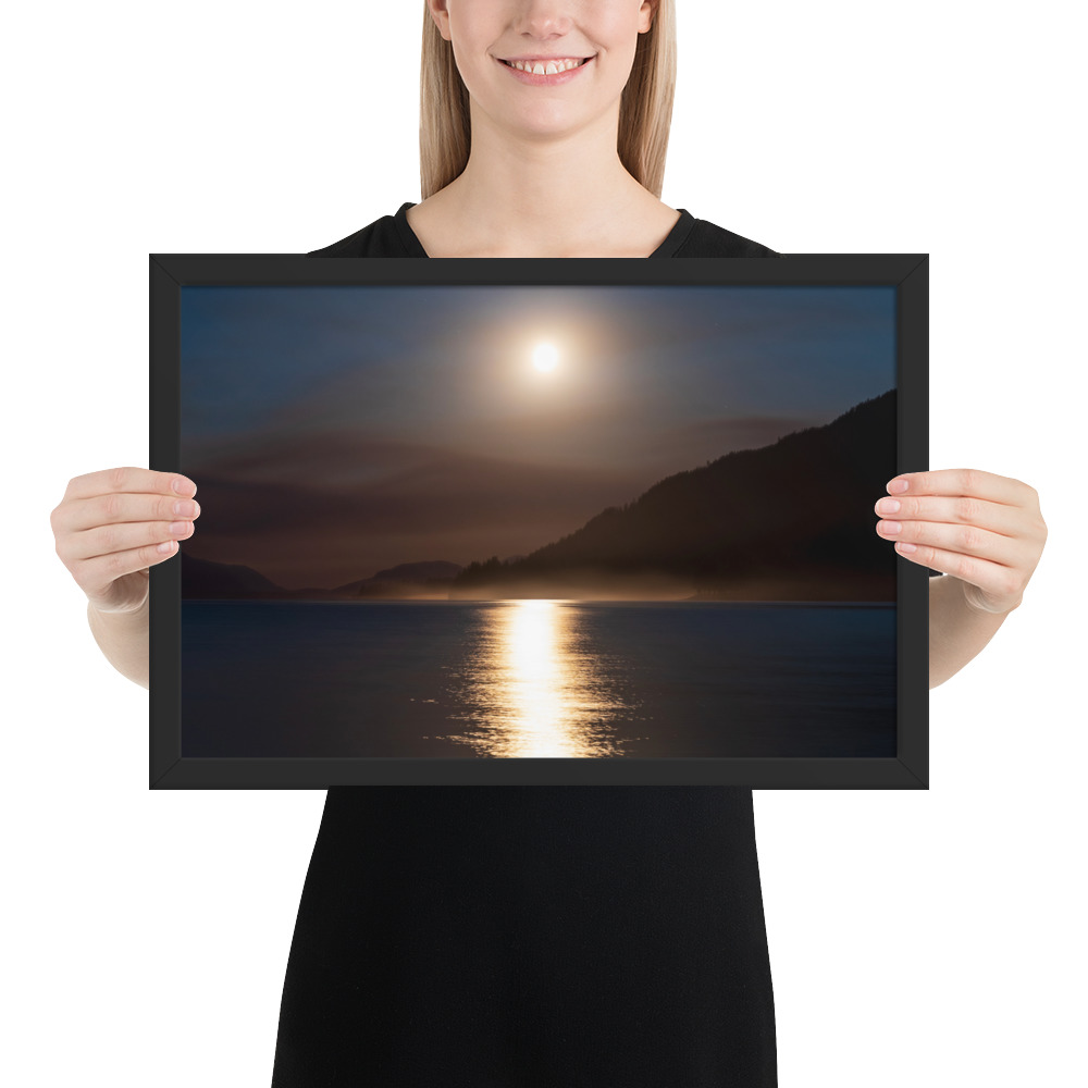 Moonlit Forest Fire - Lake Cowichan, BC - Image 7