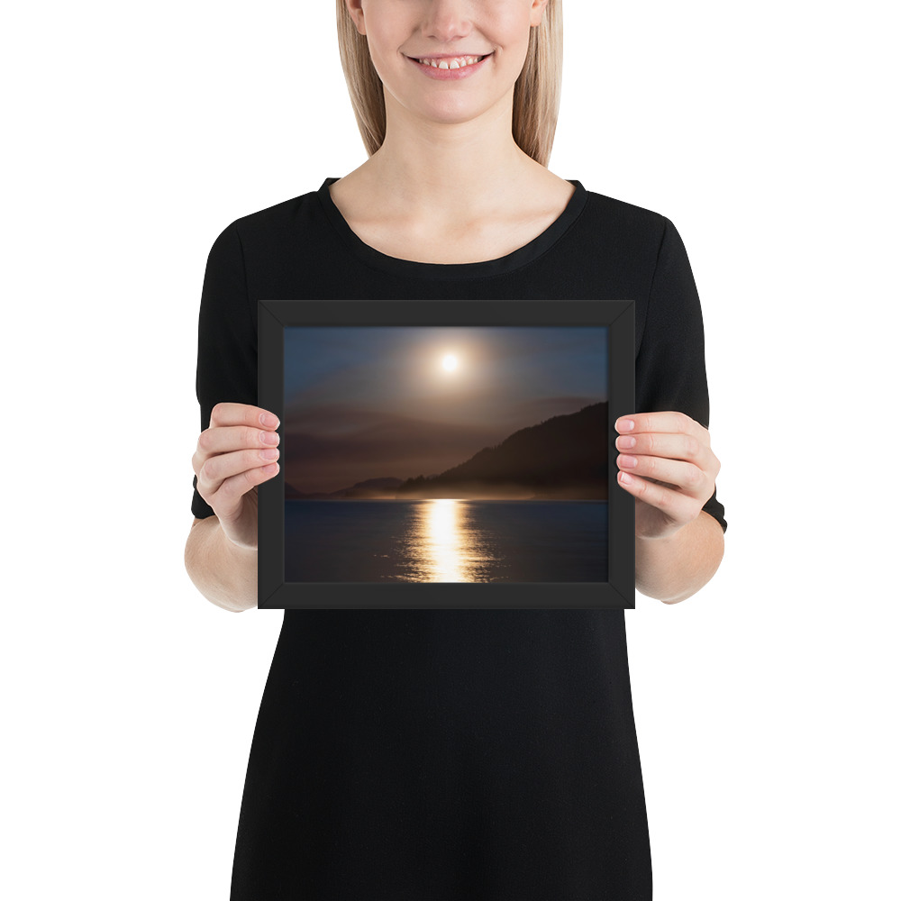 Moonlit Forest Fire - Lake Cowichan, BC - Image 2